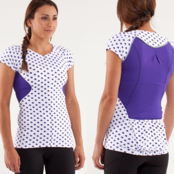 Lululemon cycling Presta Jersey size 8